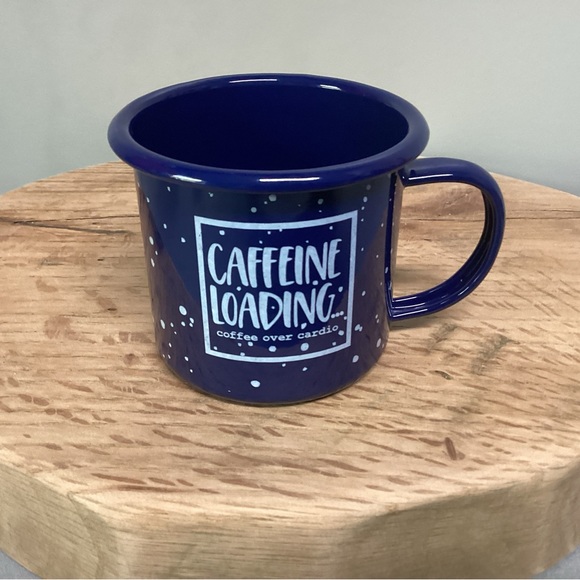 “2/$10” - Caffeine Loading ….. Metal Crafted Coffee Cup - Excellent Condition - Picture 2 of 9